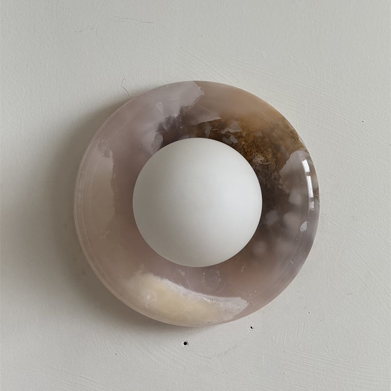 Gelso Onyx Pink Wall Sconce