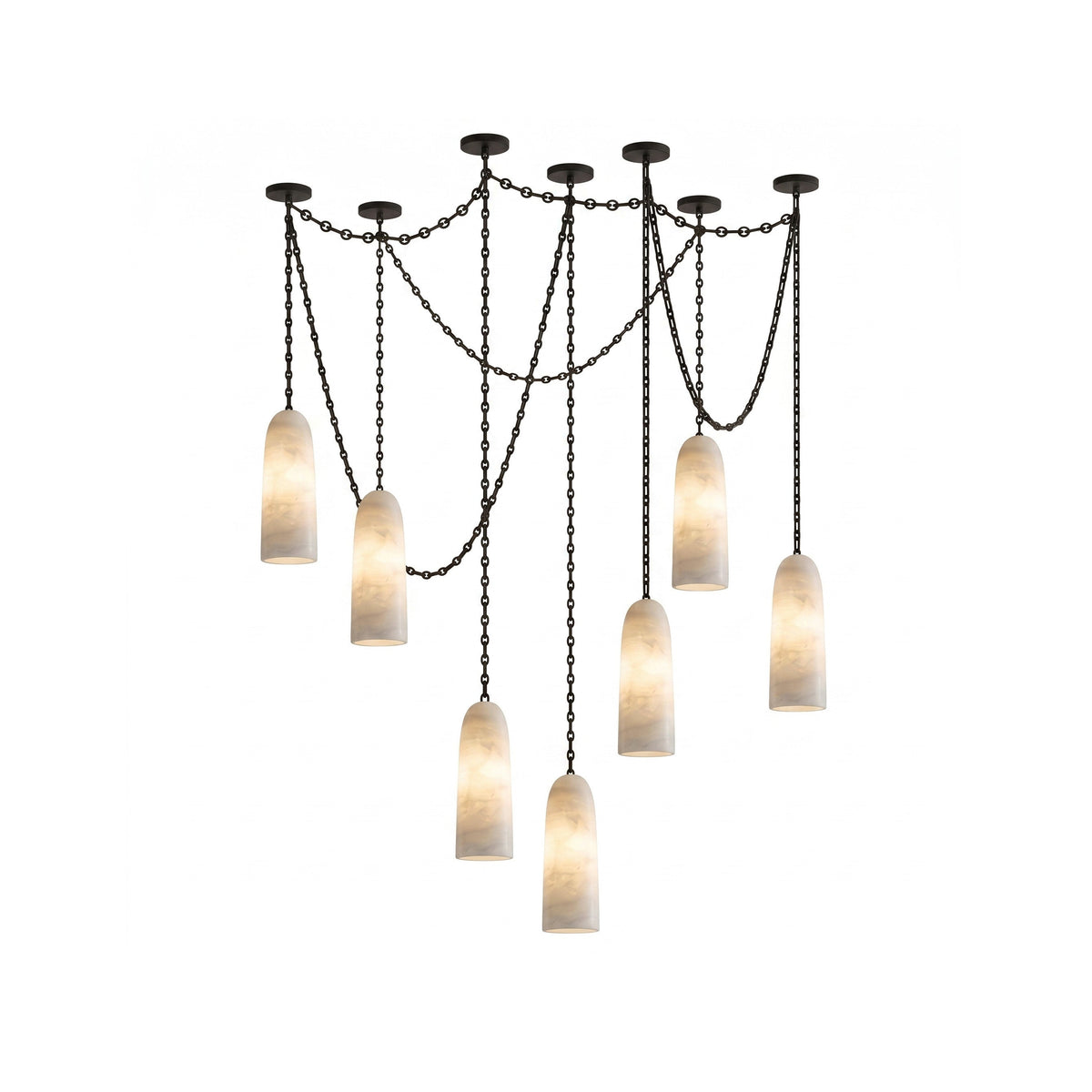 Pergola Chain Alabaster Chandelier