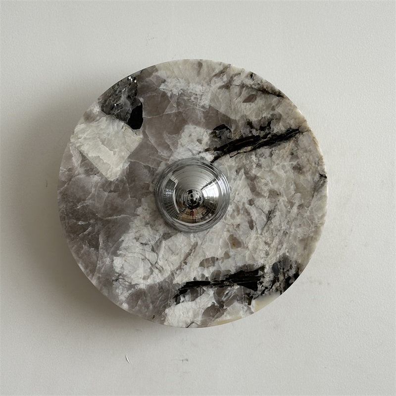 Ugo Marble Round Wall Sconce