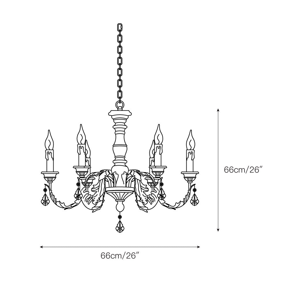 Vernana Wood Chandelier