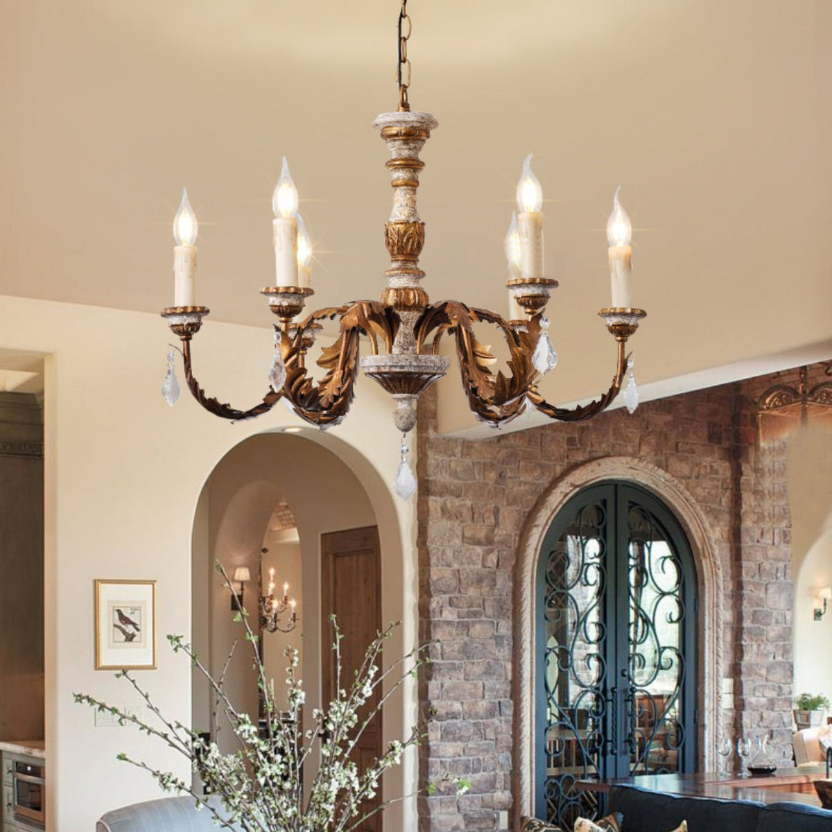 Vernana Wood Chandelier