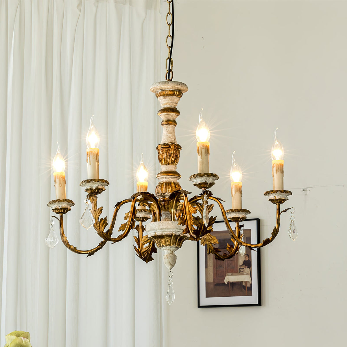 Vernana Wood Chandelier