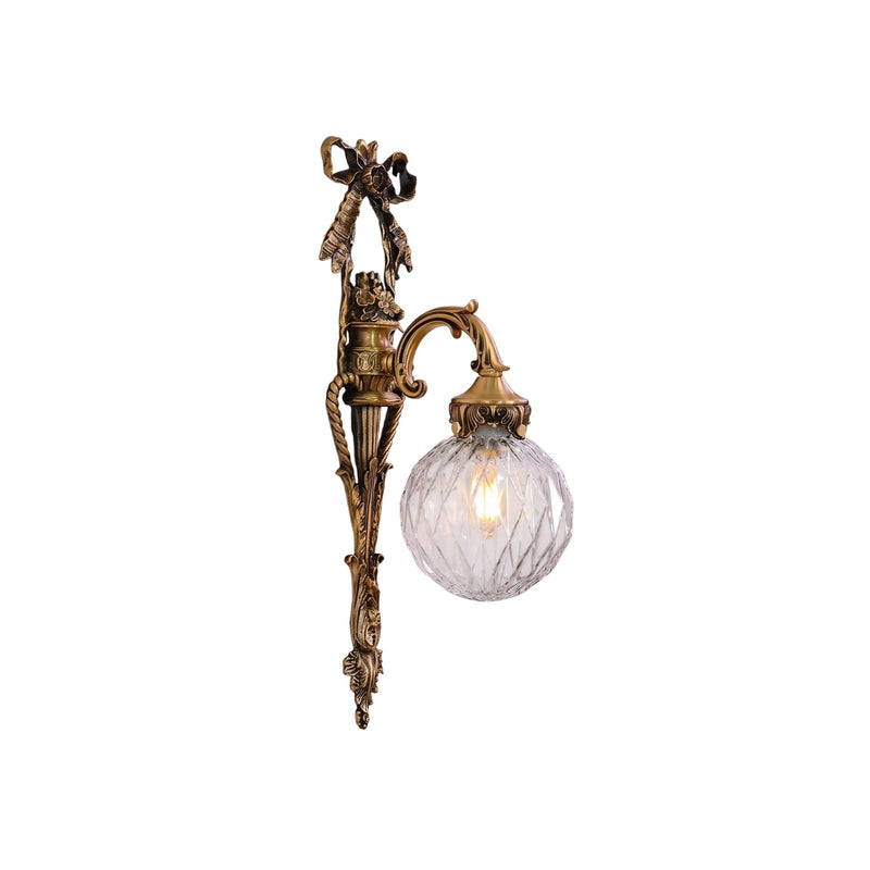 Barga Classical Brass Wall Sconce