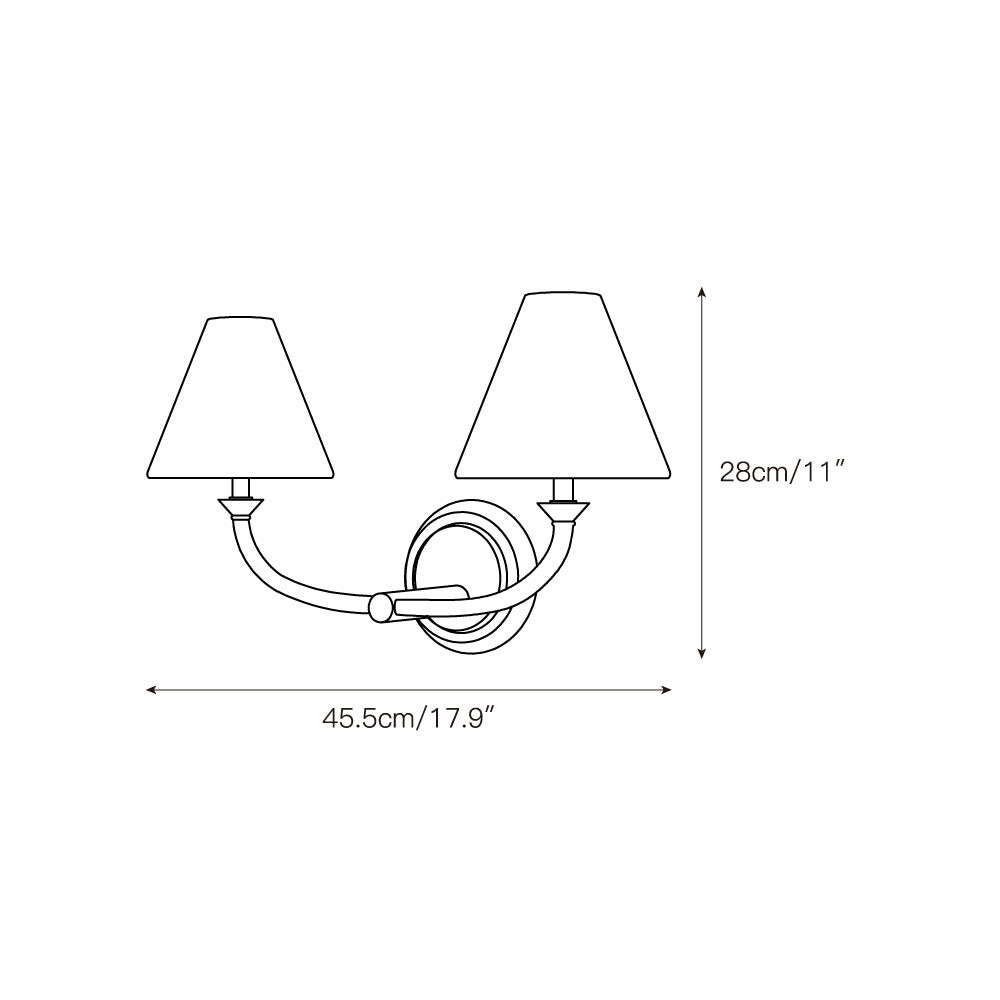 Cantico Brass Wall Lamp