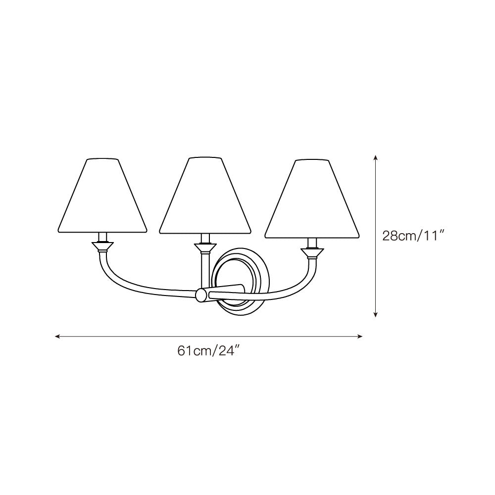 Cantico Brass Wall Lamp