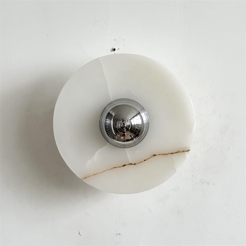 Ulmena Onyx Round Wall Lamp