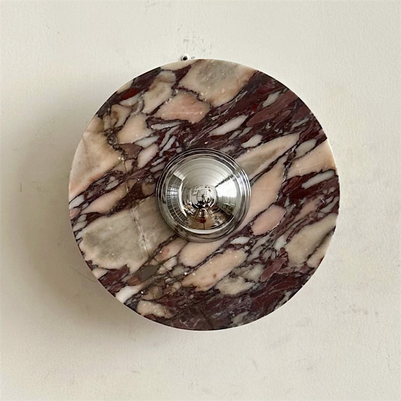 Ugo Marble Round Sconce