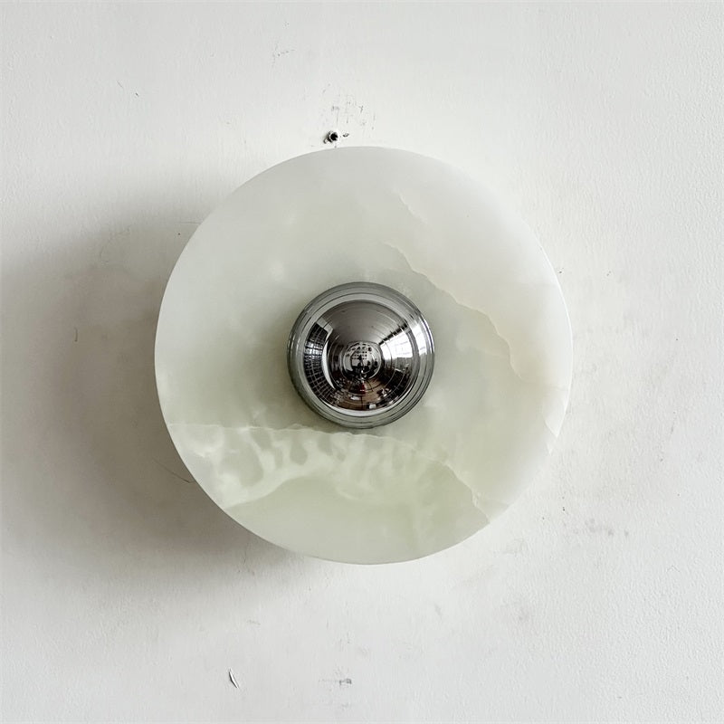Ulmena Onyx Round Wall Lamp