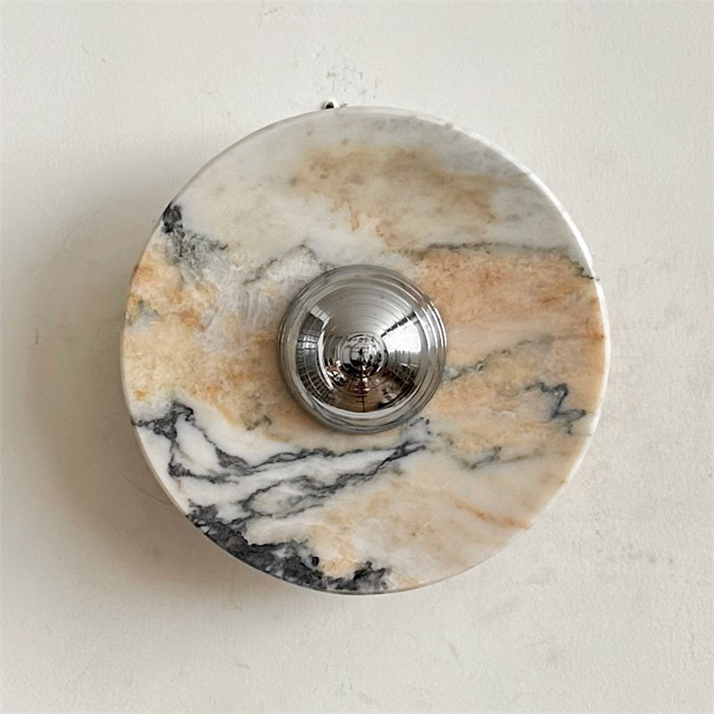 Ugo Marble Round Sconce