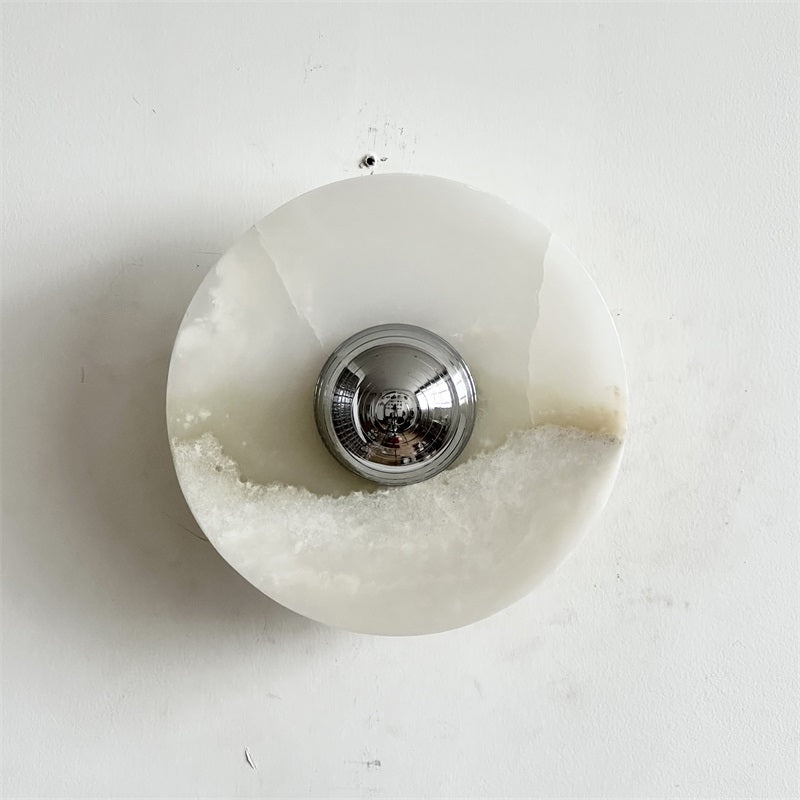 Ulmena Onyx Round Wall Lamp