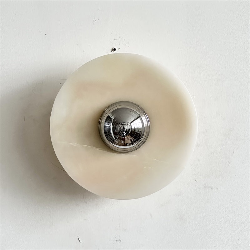Ulmena Onyx Round Wall Lamp