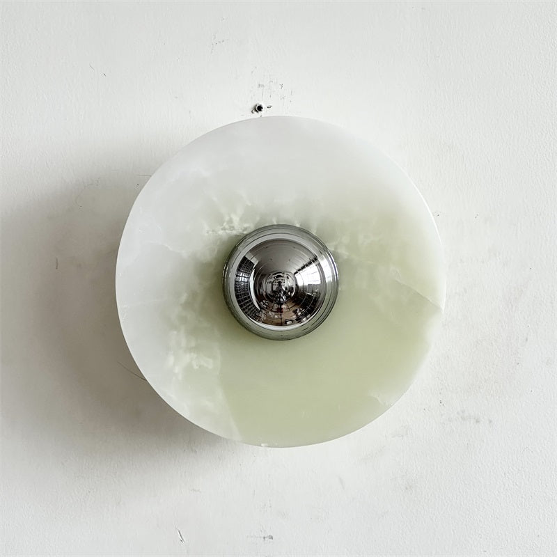 Ulmena Onyx Round Wall Lamp