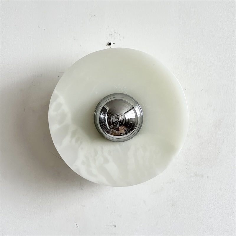 Ulmena Onyx Round Wall Lamp