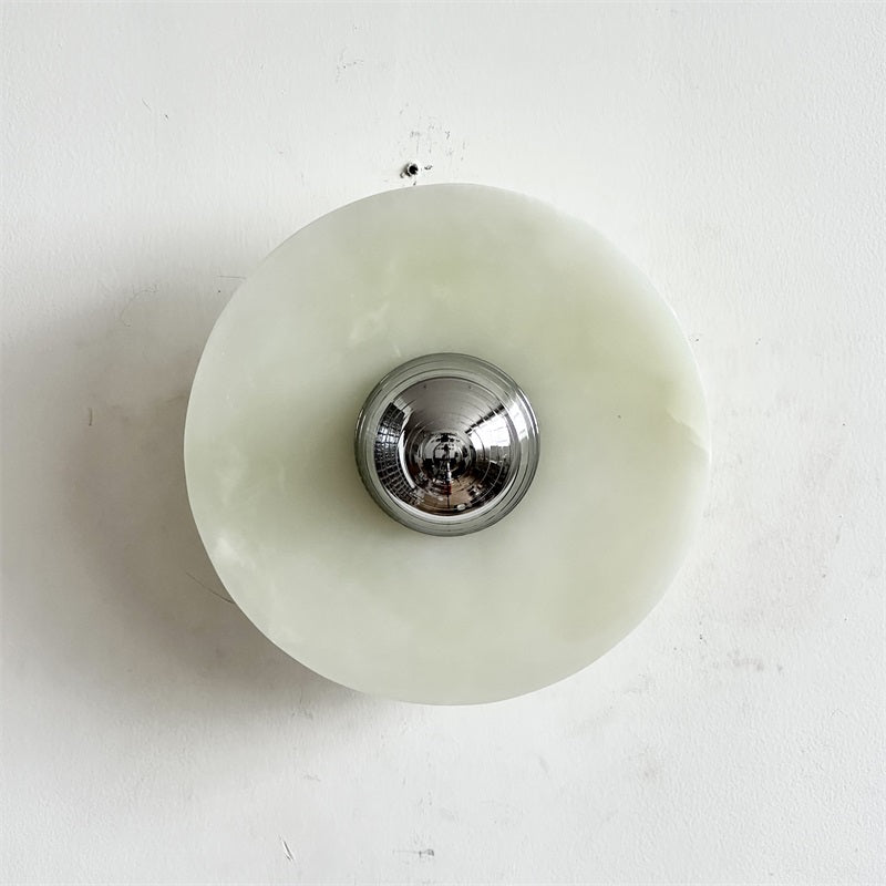 Ulmena Onyx Round Wall Lamp