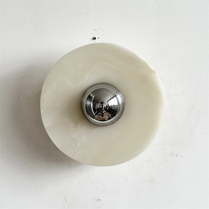 Ulmena Onyx Round Wall Lamp