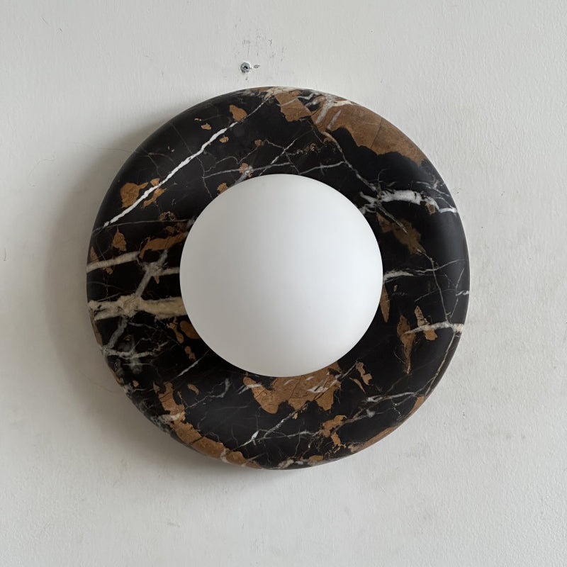 Gelso Marble Black Sconce