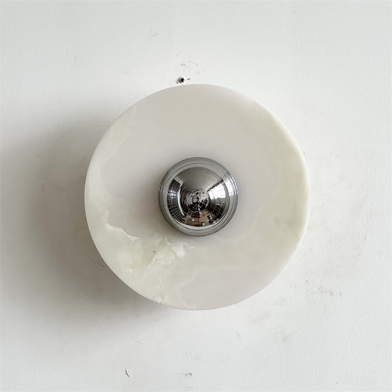 Ulmena Onyx Round Wall Lamp