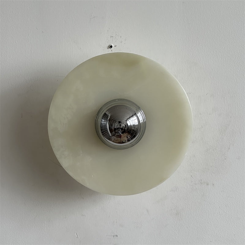 Ulmena Onyx Round Wall Lamp