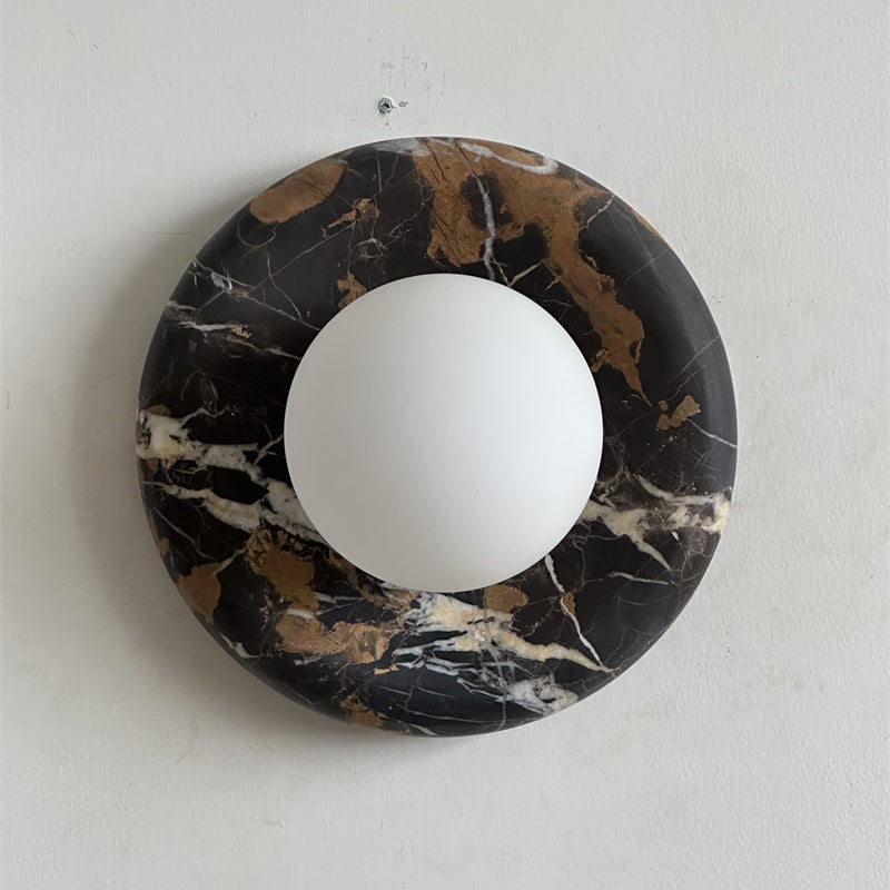 Gelso Marble Black Sconce