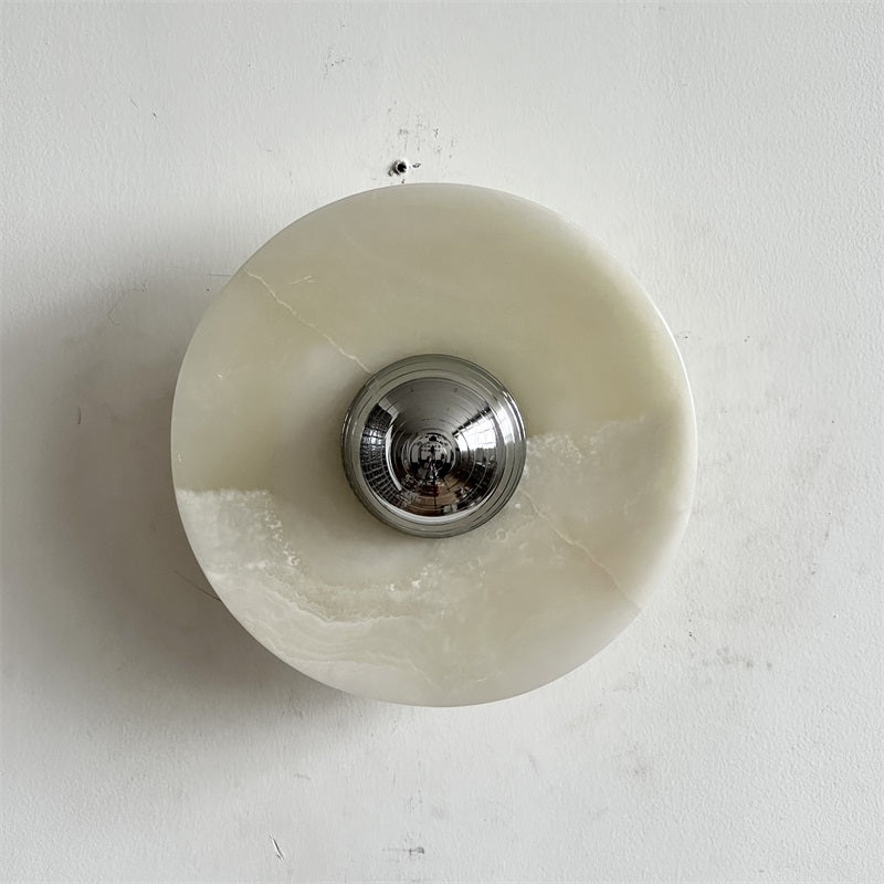 Ulmena Onyx Round Wall Lamp