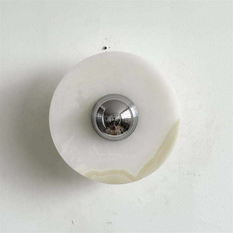 Ulmena Onyx Round Wall Lamp