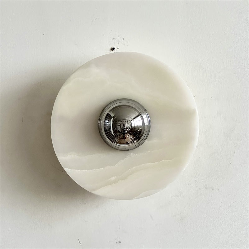 Ulmena Onyx Round Wall Lamp