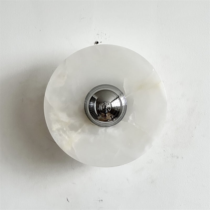 Ulmena Onyx Round Wall Lamp