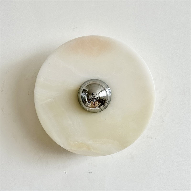 Ulmena Onyx Round Wall Lamp