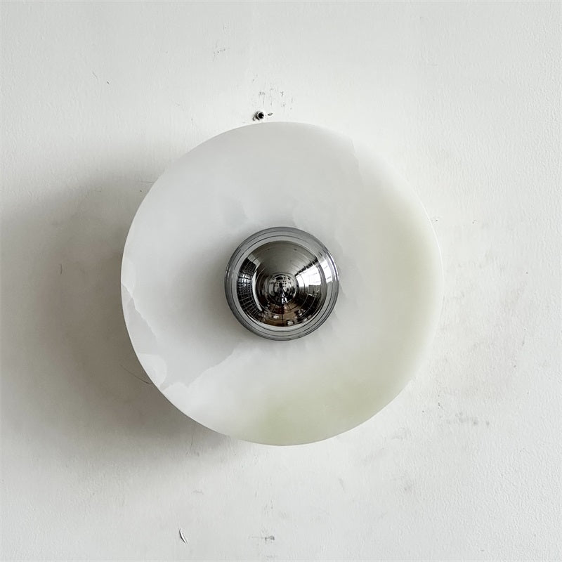 Ulmena Onyx Round Wall Lamp