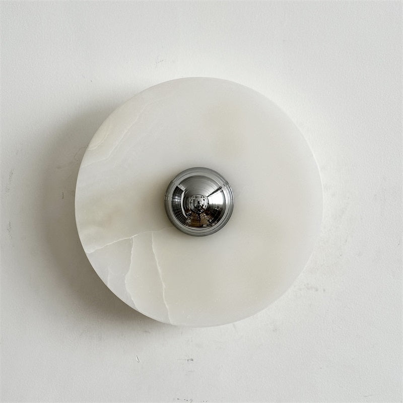 Ulmena Onyx Round Wall Lamp