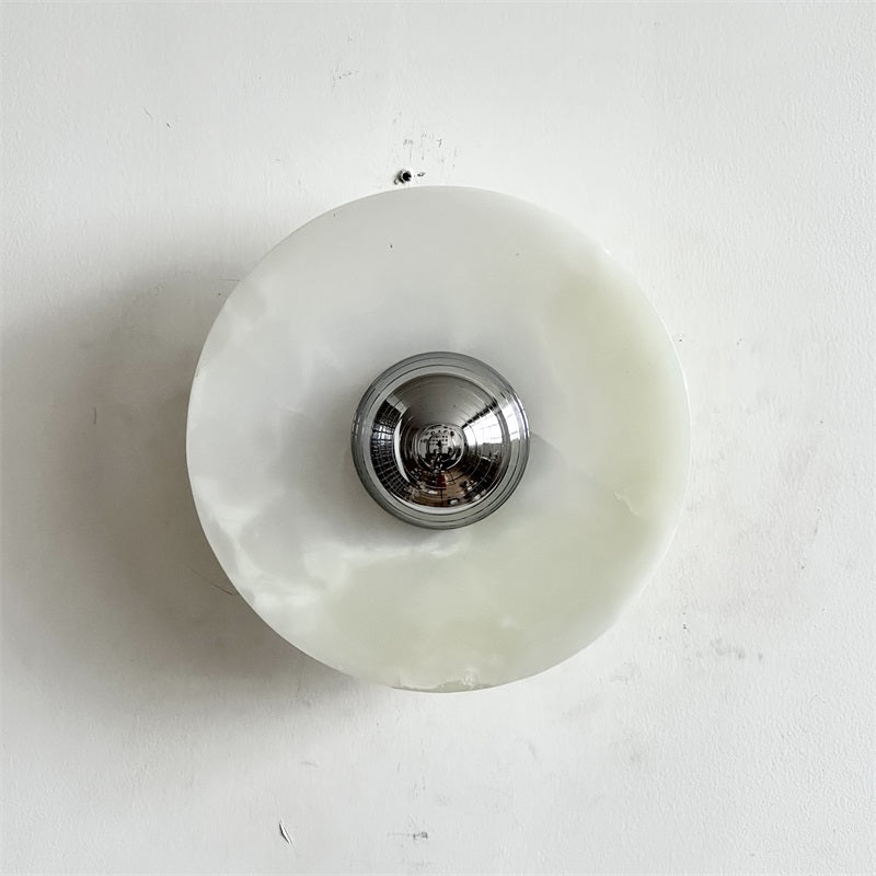 Ulmena Onyx Round Wall Lamp