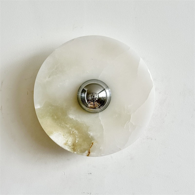Ulmena Onyx Round Wall Lamp