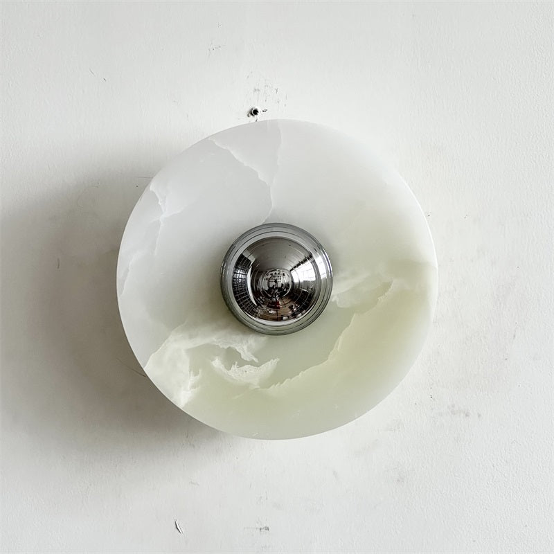 Ulmena Onyx Round Wall Lamp