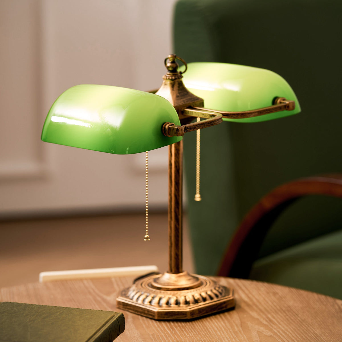 Aldo Twin Library Table Lamp