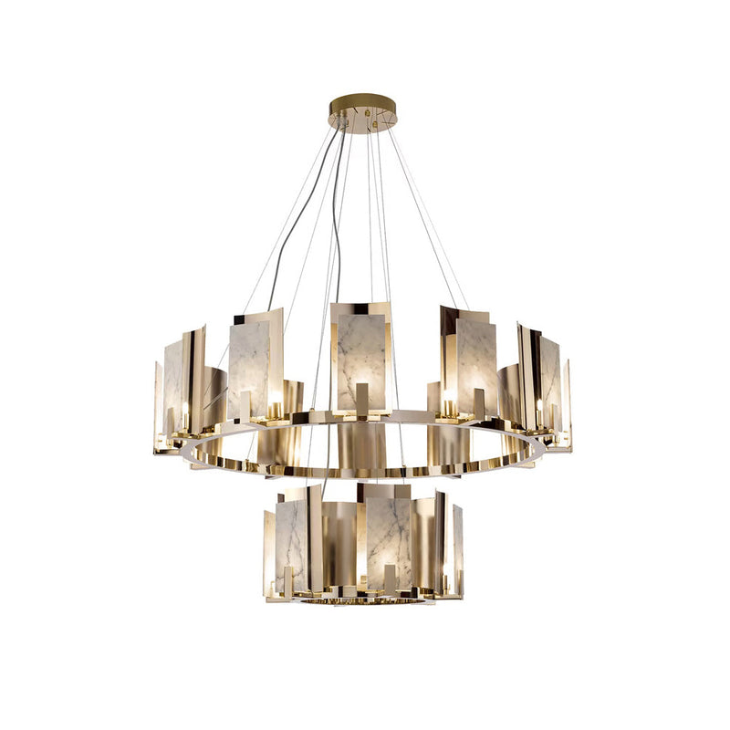 Pavrana Round Alabaster Chandelier