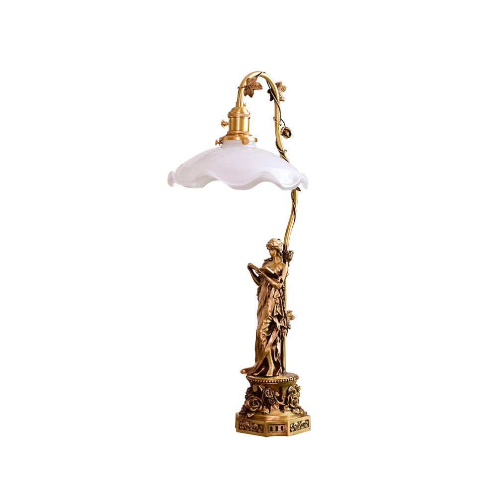 Albino Statue Glass Table Lamp