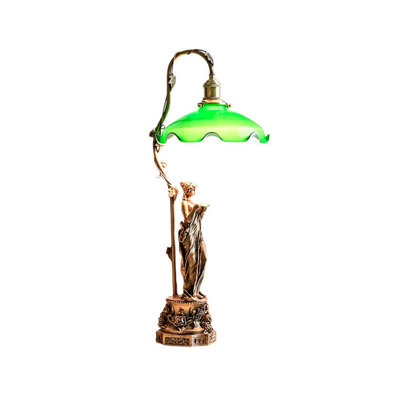 Albino Statue Glass Table Lamp