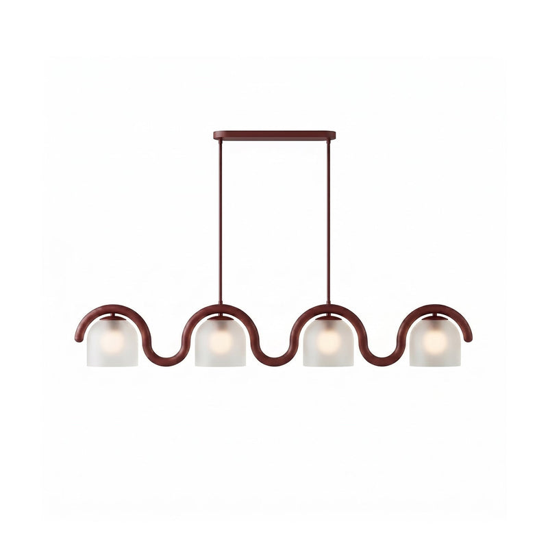 Morena Glass Linear Chandelier
