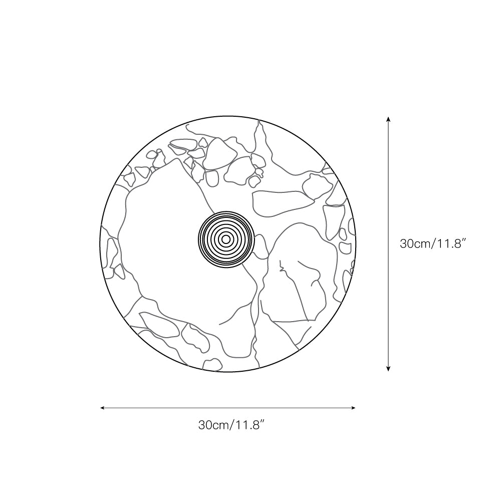 Brunello Marble Round Wall Lamp
