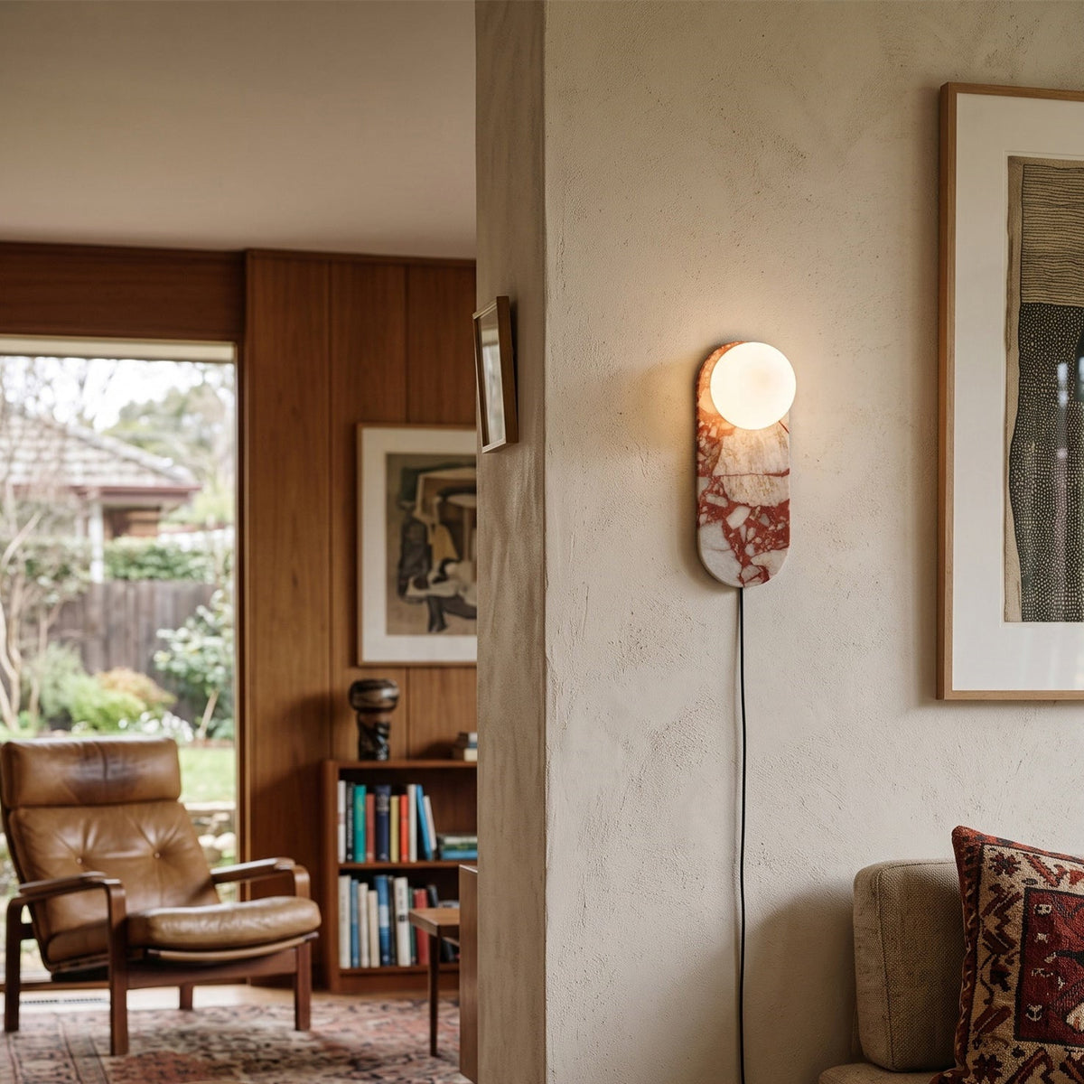 Brunello Plug-in Red Wall Lamp