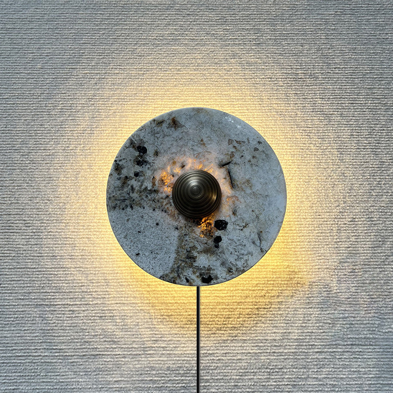 Brunello Plug-in Marble Wall Lamp