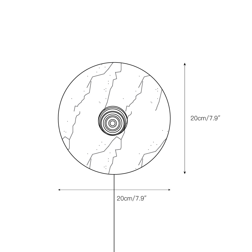Brunello Plug-in Marble Wall Lamp