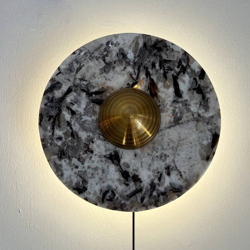 Brunello Plug-in Marble Wall Lamp