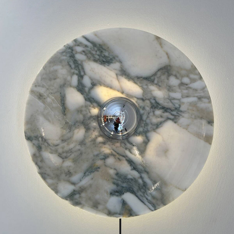 Brunello Plug-in Marble Wall Lamp