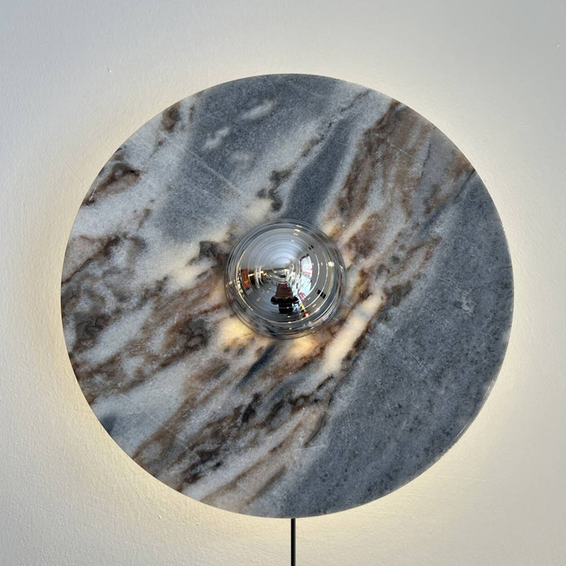 Brunello Plug-in Marble Wall Lamp