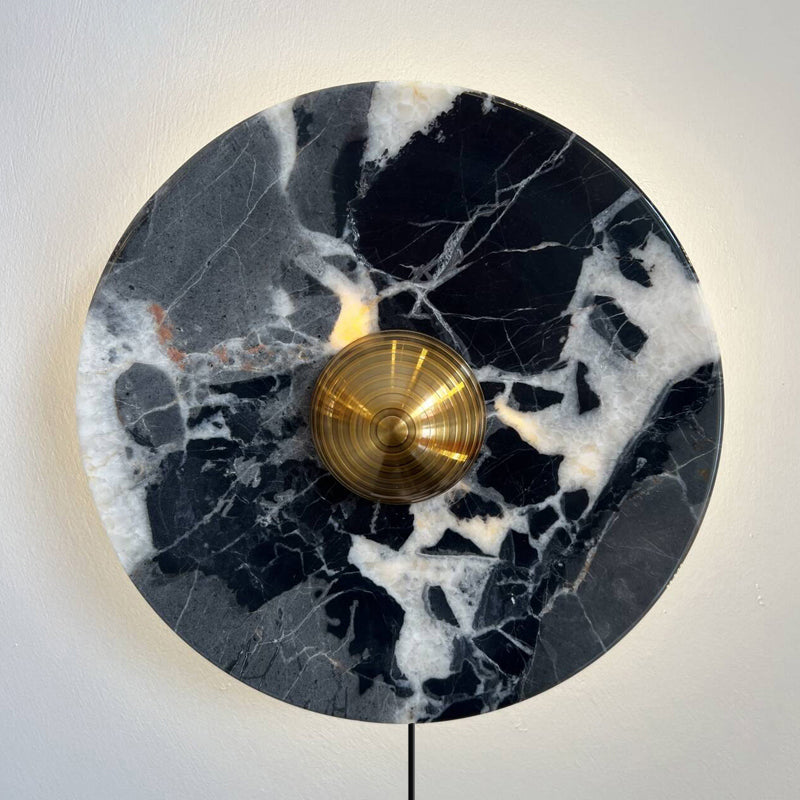 Brunello Plug-in Marble Wall Lamp