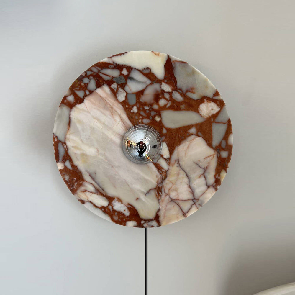 Brunello Plug-in Marble Wall Lamp