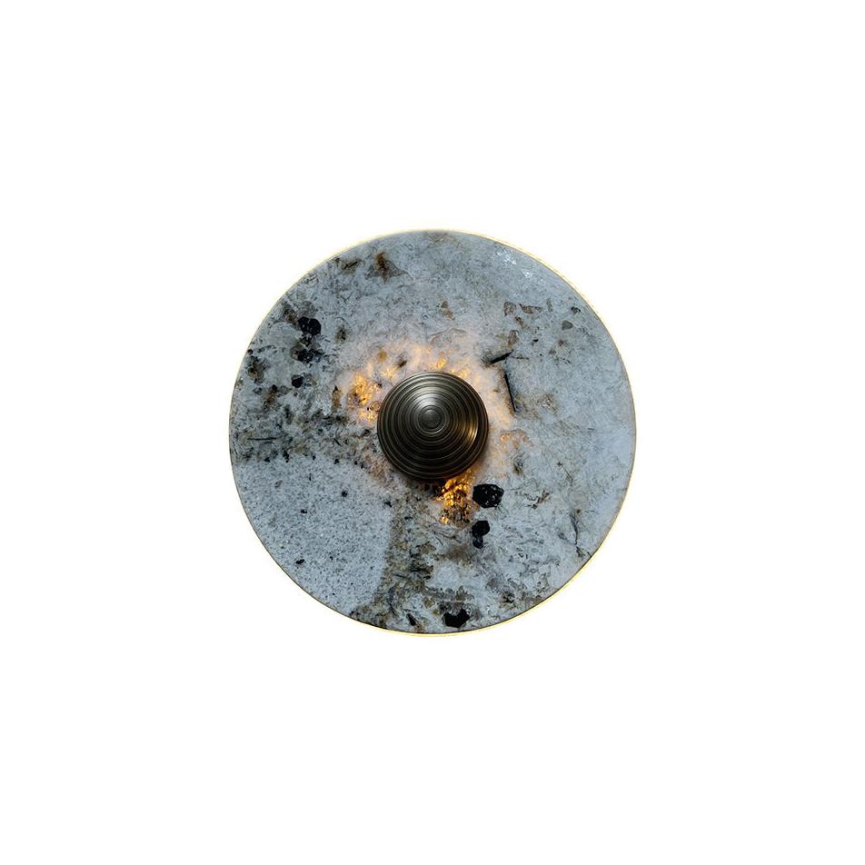 Brunello Marble Round Wall Lamp
