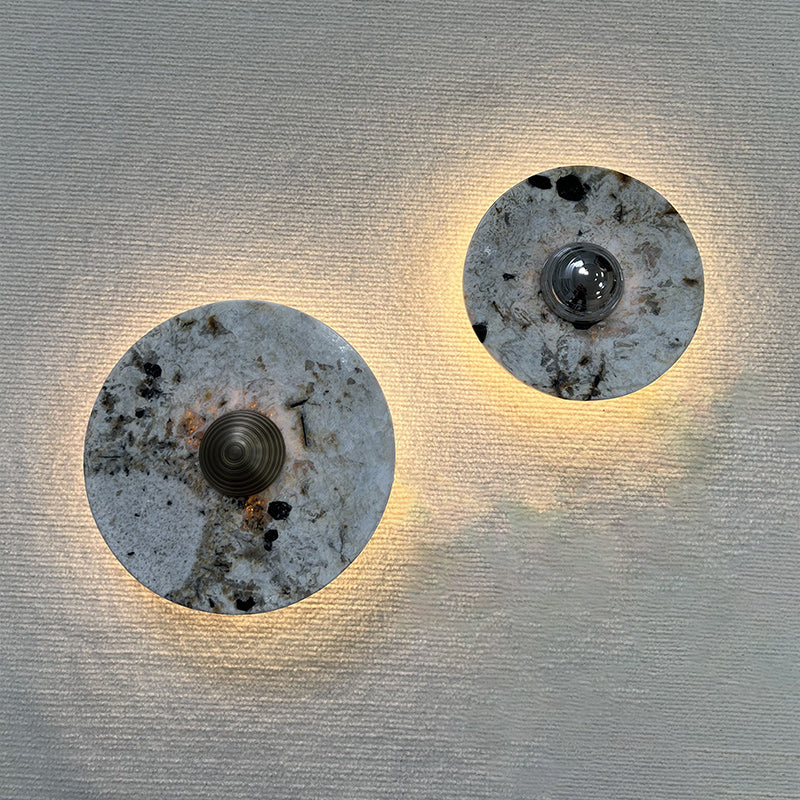 Brunello Marble Round Wall Lamp