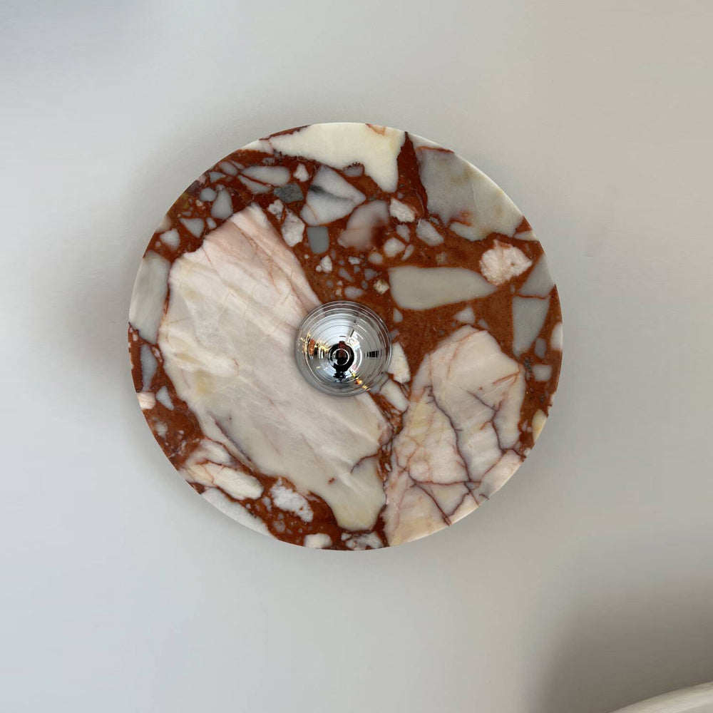 Brunello Marble Round Wall Lamp